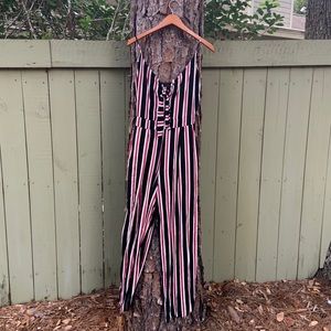 Posh Striped Jumpsuit!